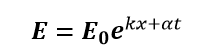 Exponent function which satisfy to Maxwell's equations