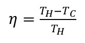 Carnot cycle efficiency
