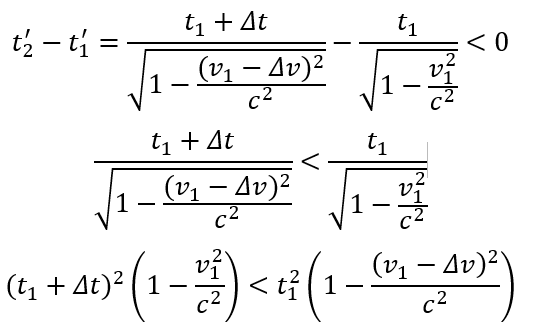 Causality break condition