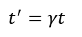 Time Dilation Formula