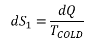 Entropy added to system